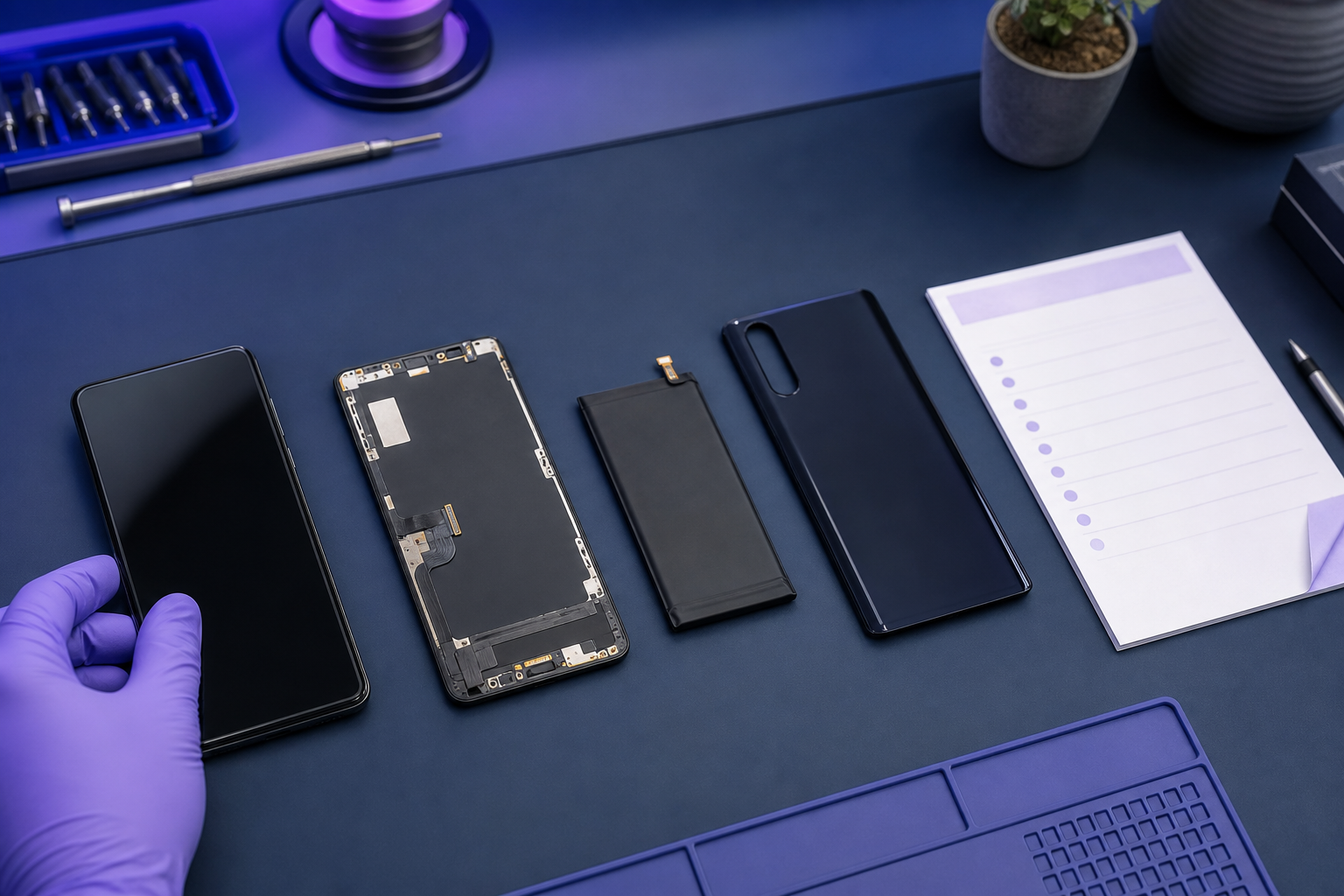 Ekran ve bataryası değerlendirilen Android telefon